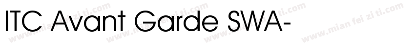 ITC Avant Garde SWA字体转换